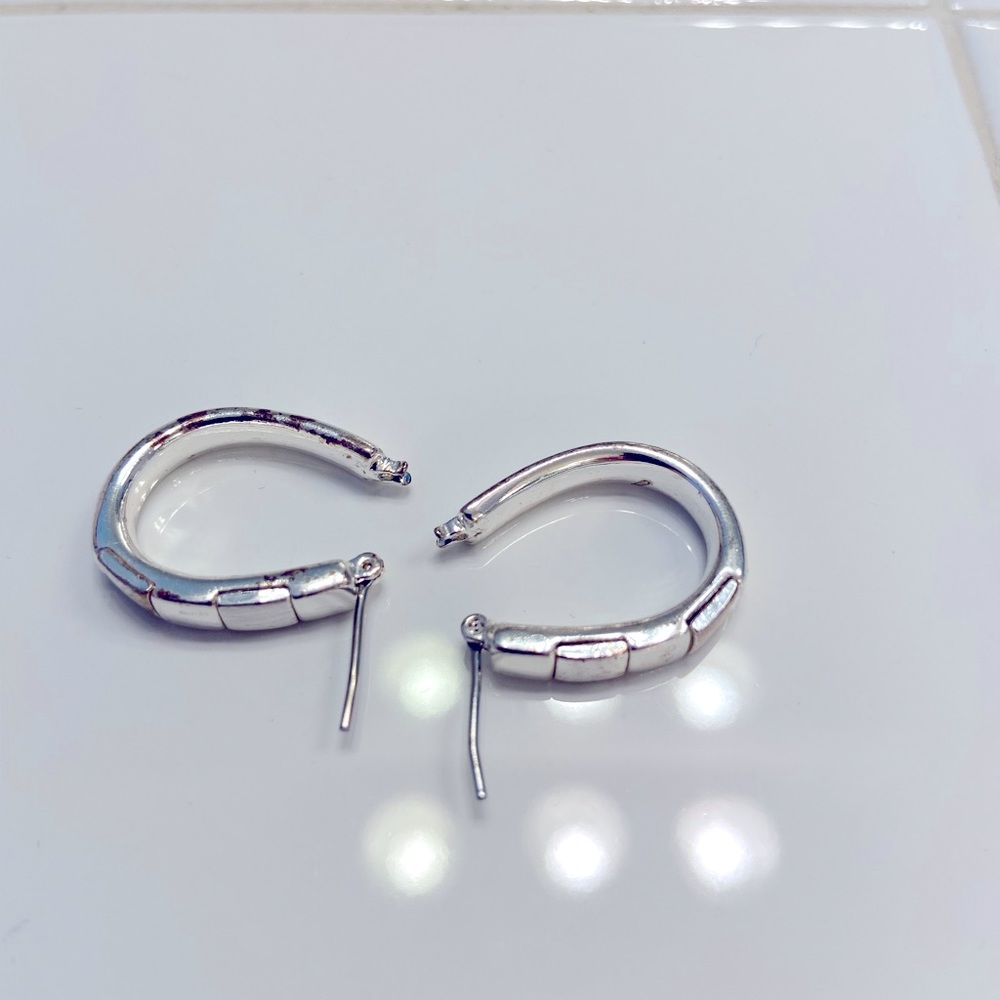 Vintage Silver Hoops